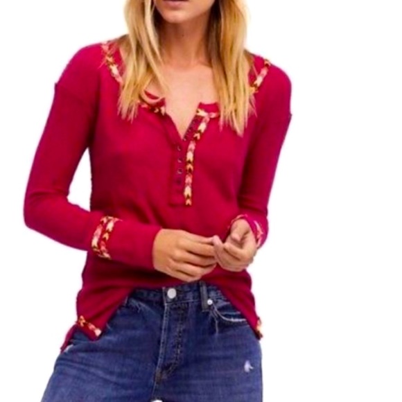 NWT We The Free rainbow thermal pink sz L - Picture 1 of 9